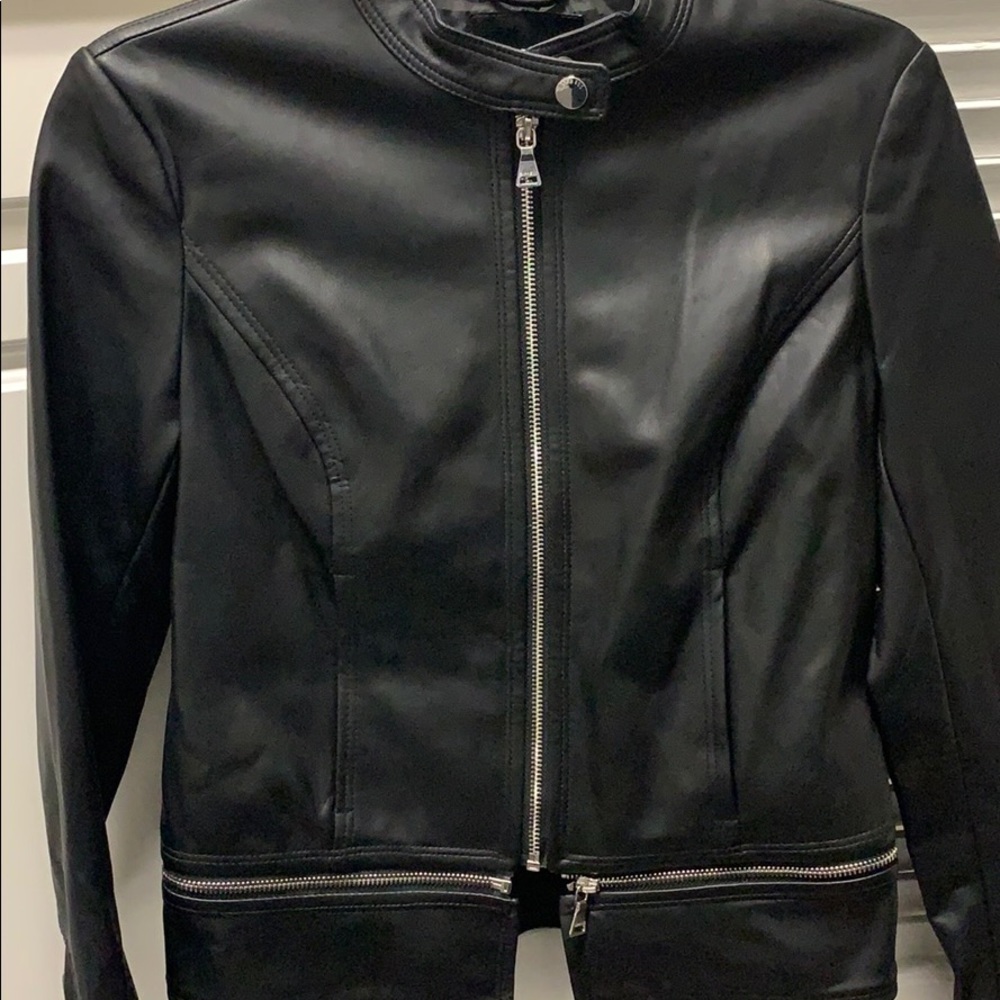 Express Hardly Worn Leather Jacket - image 2